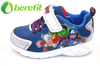 Zapatillas para niños con suela de plataforma MD y parte superior azul transpirable y buenas para correr