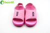 Sandalia de EVA superior de PU de nuevo diseño de niña rosa para niños pequeños